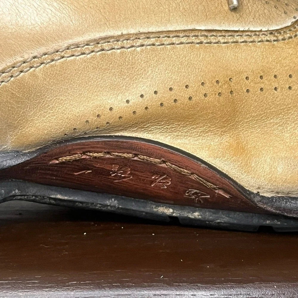 I.Travel Upson Sand Leather‎ Lace Up Oxford Men's Size 47 EUR / 13 US